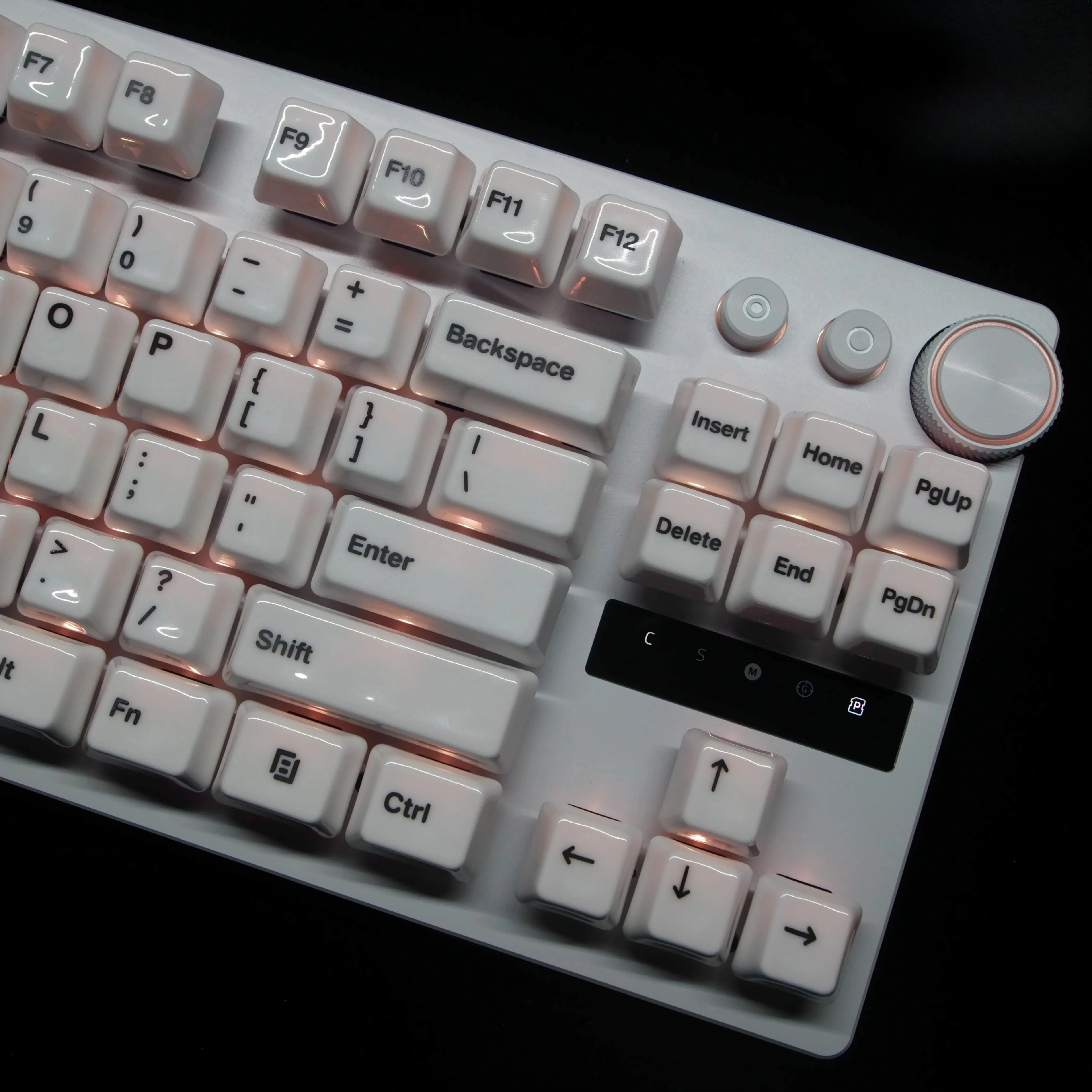 

ZNZ Ceramic Keycaps White 61/87/104 Mooth Glaze Cherry Profile Handmade Custom Keyboard Cap for Mechanical Keyboard Gaming Gifts