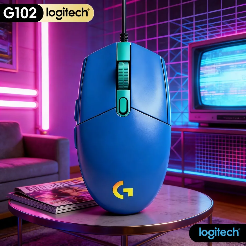 Logitech G102 Prodigy Gaming Mouse,Modern Streamlined Appearance,Match Various Styles Gaming Keyboard Headset Combination