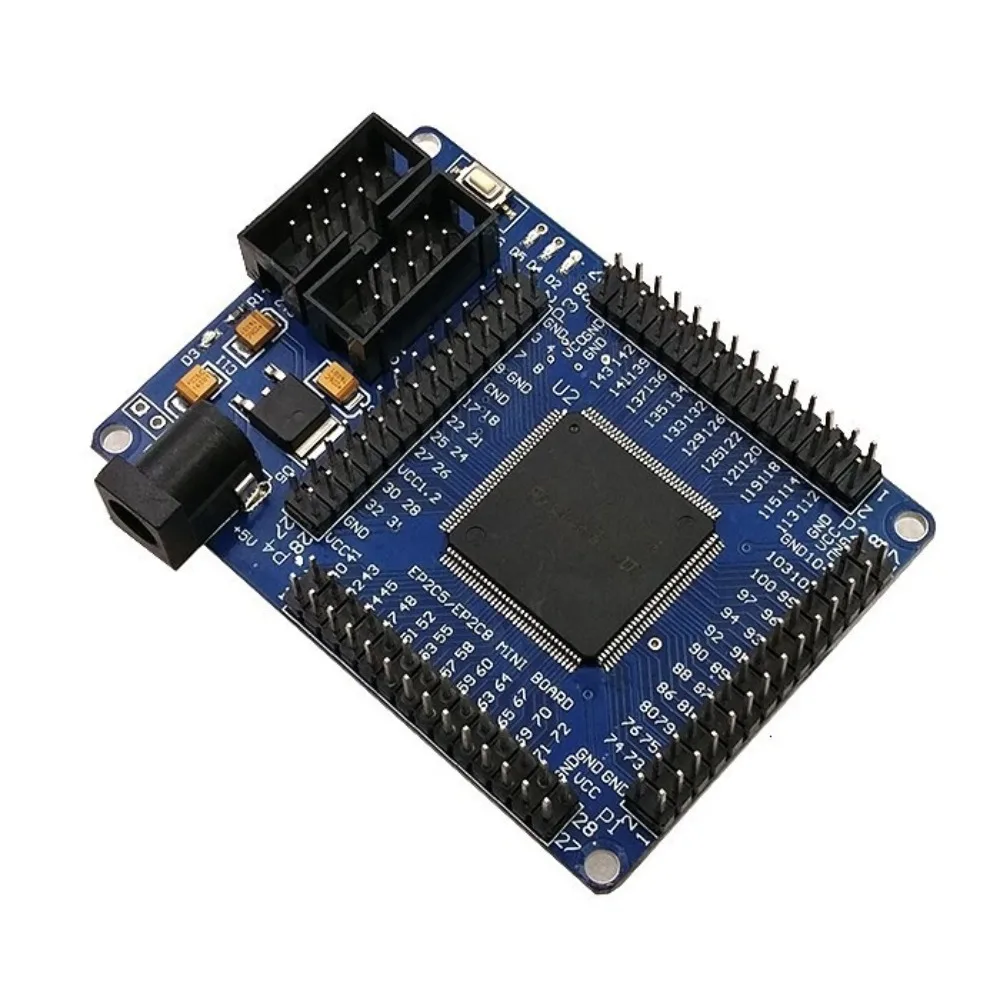 FPGA Core Board EP2C5T144 ALTERA Cyclone II System Board Minimalist Design Onboard Flash Memory For Digital Logic Experiment DIY