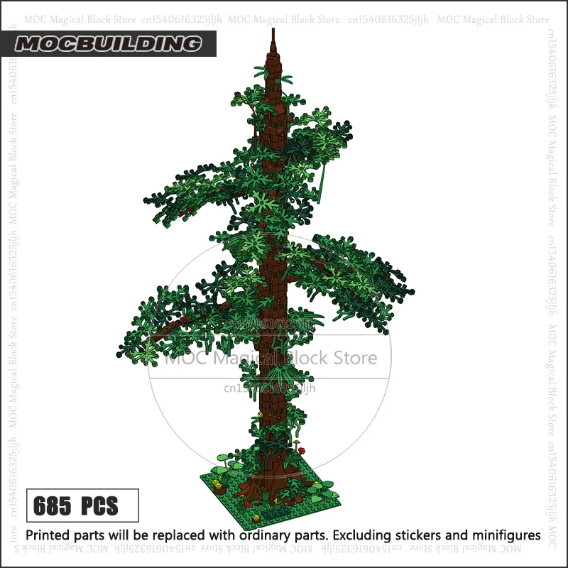 Filmscène Kasteel Bomen MOC Bouwsteen Dorp Diorama Display Model Technologie Bakstenen Architectuur Collectie Speelgoed Geschenken