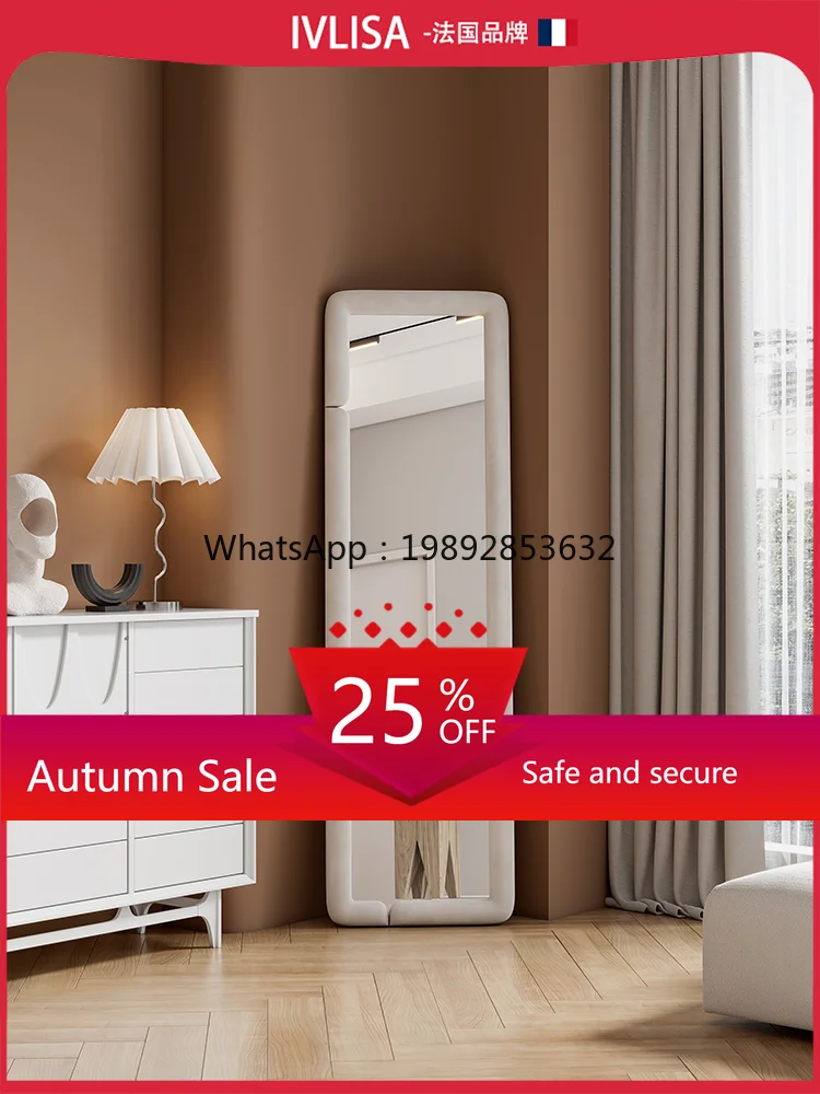 

LYY Light Luxury Nordic Style Full-Length Dressing Mirror for Bedroom Home Use Modern Minimalist Fitting Mirror