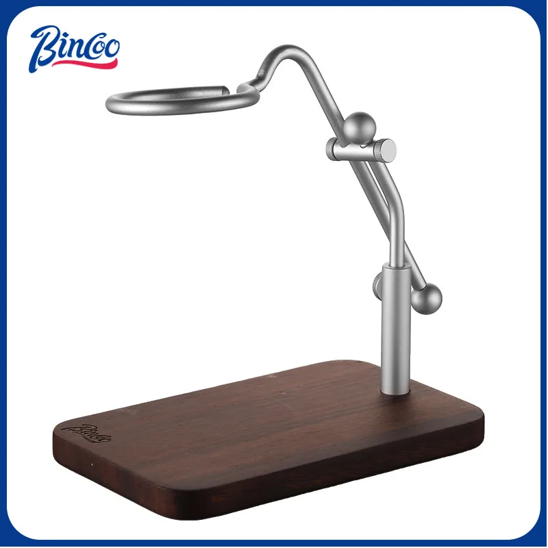 

Bincoo Portable Coffee Drip Holder Adjustable Aluminum Dripper Holder Italian Espresso Machine Bracket, Lightweight Drip Holder