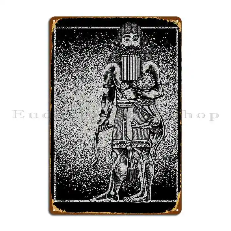 Gilgamesh Ancient Anunnaki Nephilim Giant Metal Sign Plaques Customized Cinema Bar Mural Tin Sign Poster