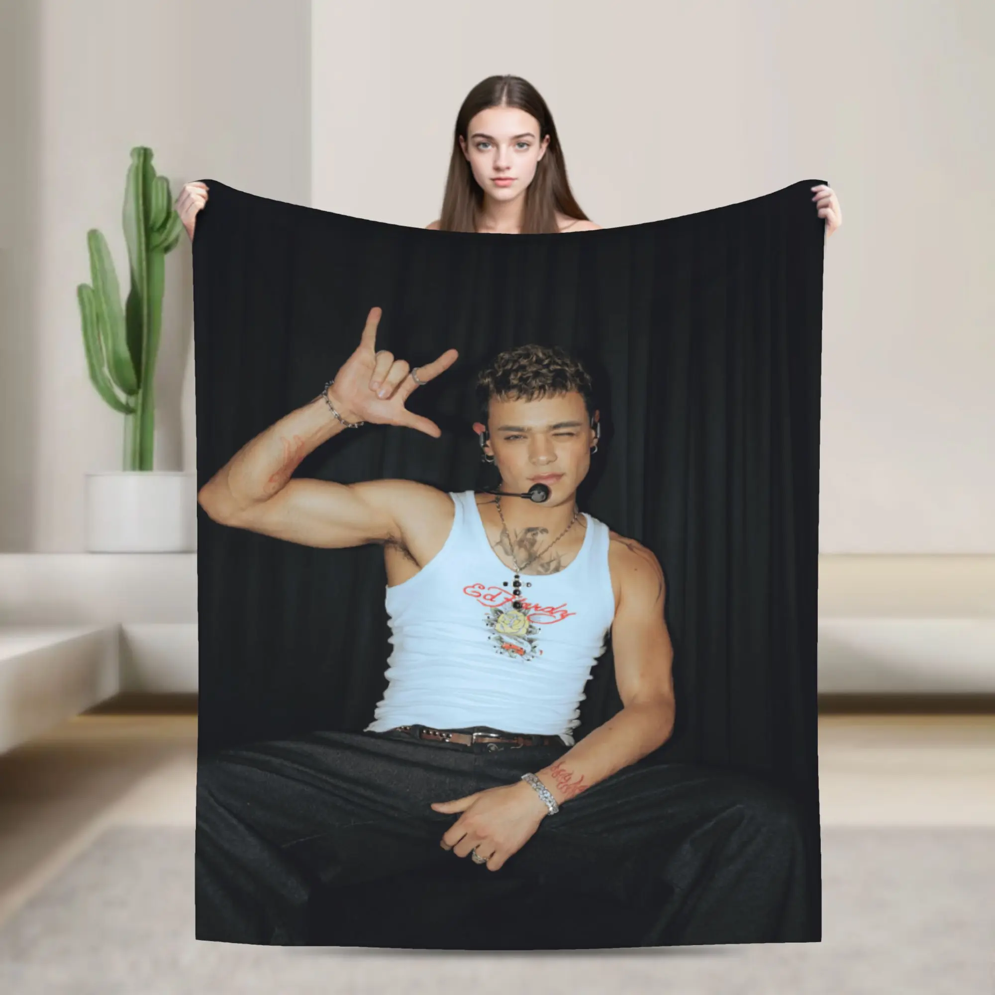 Santo Bravos Band Blanket Quality Super Soft  Throw Blanket Autumn Students Home Decor Novelty Bedspread