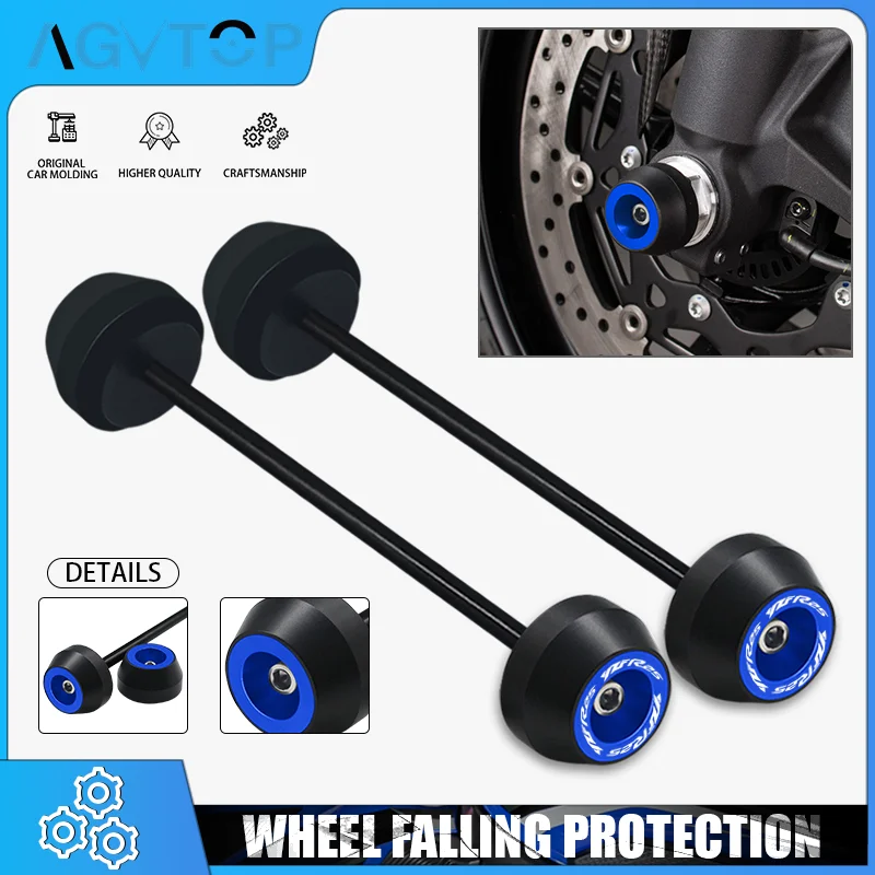 

NEW Accessories For YZFR25 R25 2014-2024 Motorcycle Front & Rear Wheel Fork Axle Sliders Crash Pad Wheel Falling Protector r3