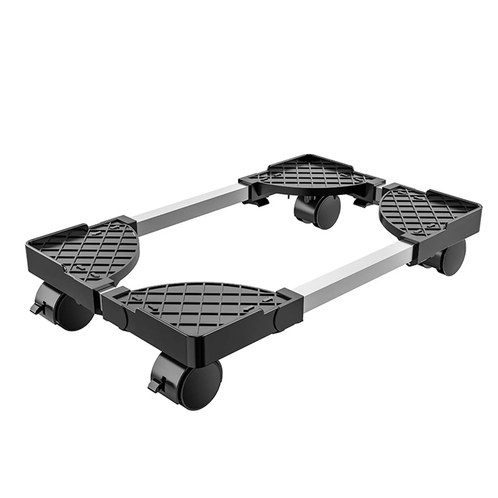 Mobile CPU Stand PC Towel Stand Mobile CPU Holder With Caster Wheels Metal Adjustable PC Holder Cart CPU Towel Stand Under Desk