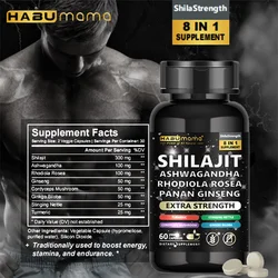 100% Pure Himalayan Shilajit Resin 300mg with 85+ Trace Minerals & Fulvic Acid for Energy Immune Support