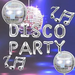 7 szt. Balony na dyskoteka Disco Fever dekoracja na imprezę z lat 70. Dyskoteka dekoracja na noc z gorączką dekoracje Disco