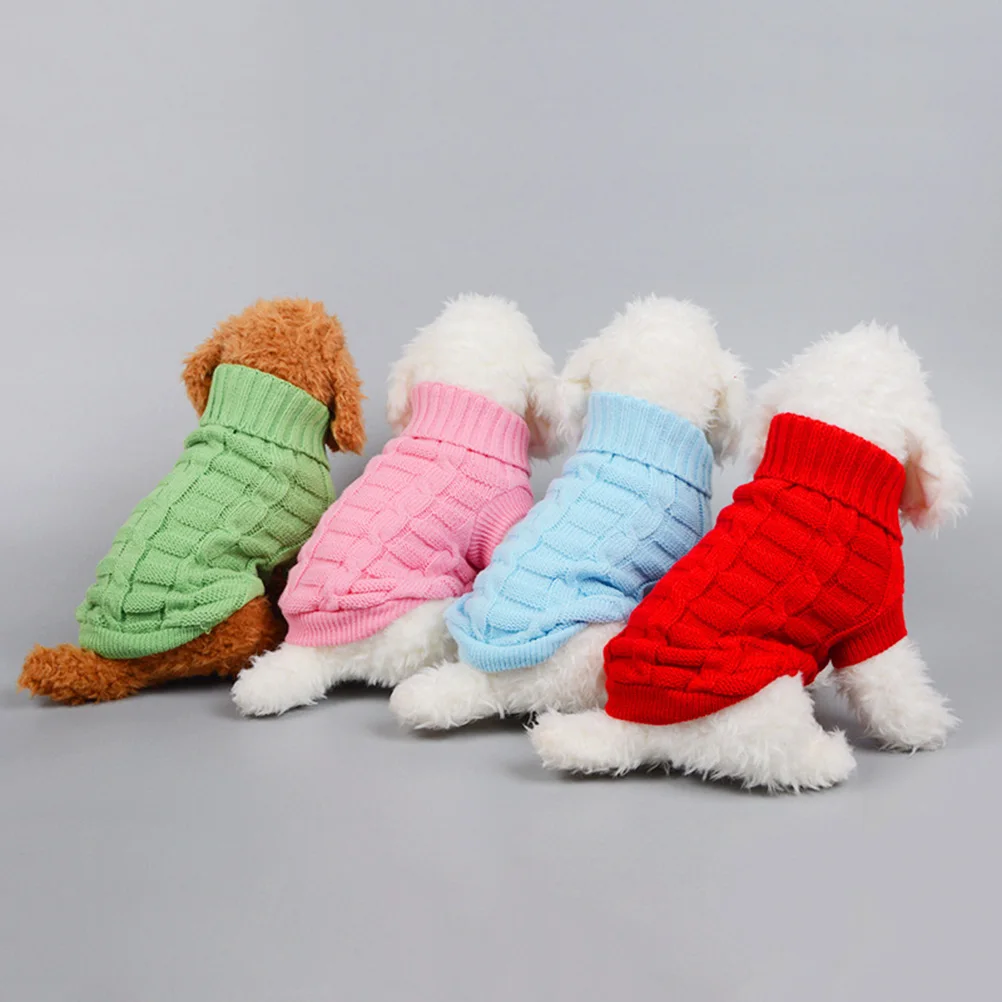 

Dog Sweater Pet Warm Clothing Knitted Sweaters Puppy Doggie Pets Costume Clothes