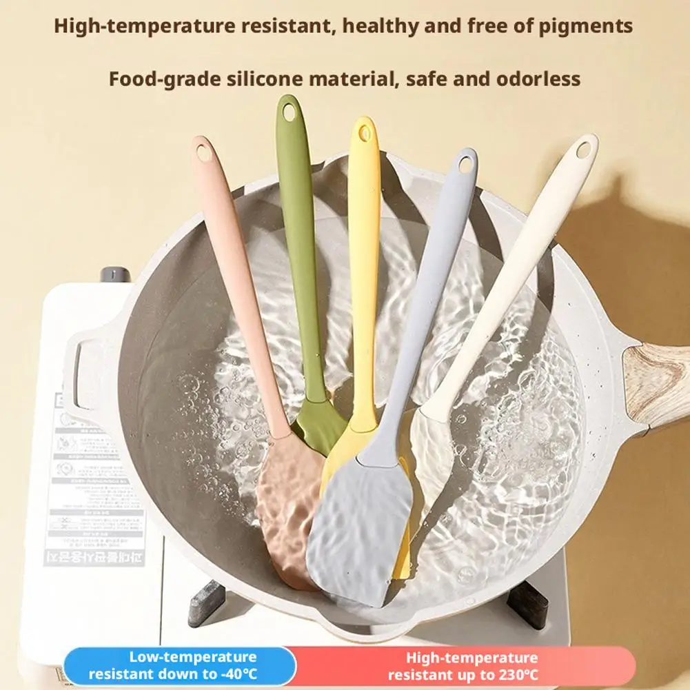 21CM Silicone Spatula Cream Butter Baking Scraper Cake Mixer Heat Resistant Non Stick Cooking Pastry Brush Knife Kitchen Tool