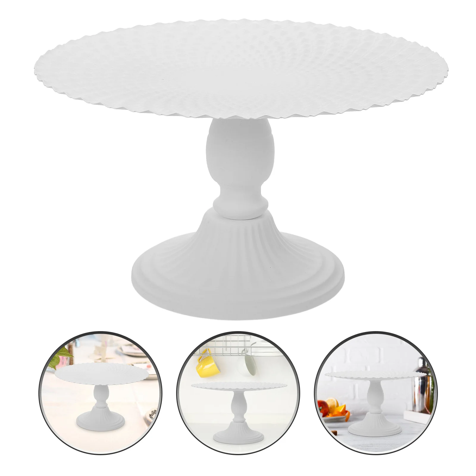

Pastry Storage Tray Cake Stand Plate with Pedestal Dessert Display Serving Decorative Trays