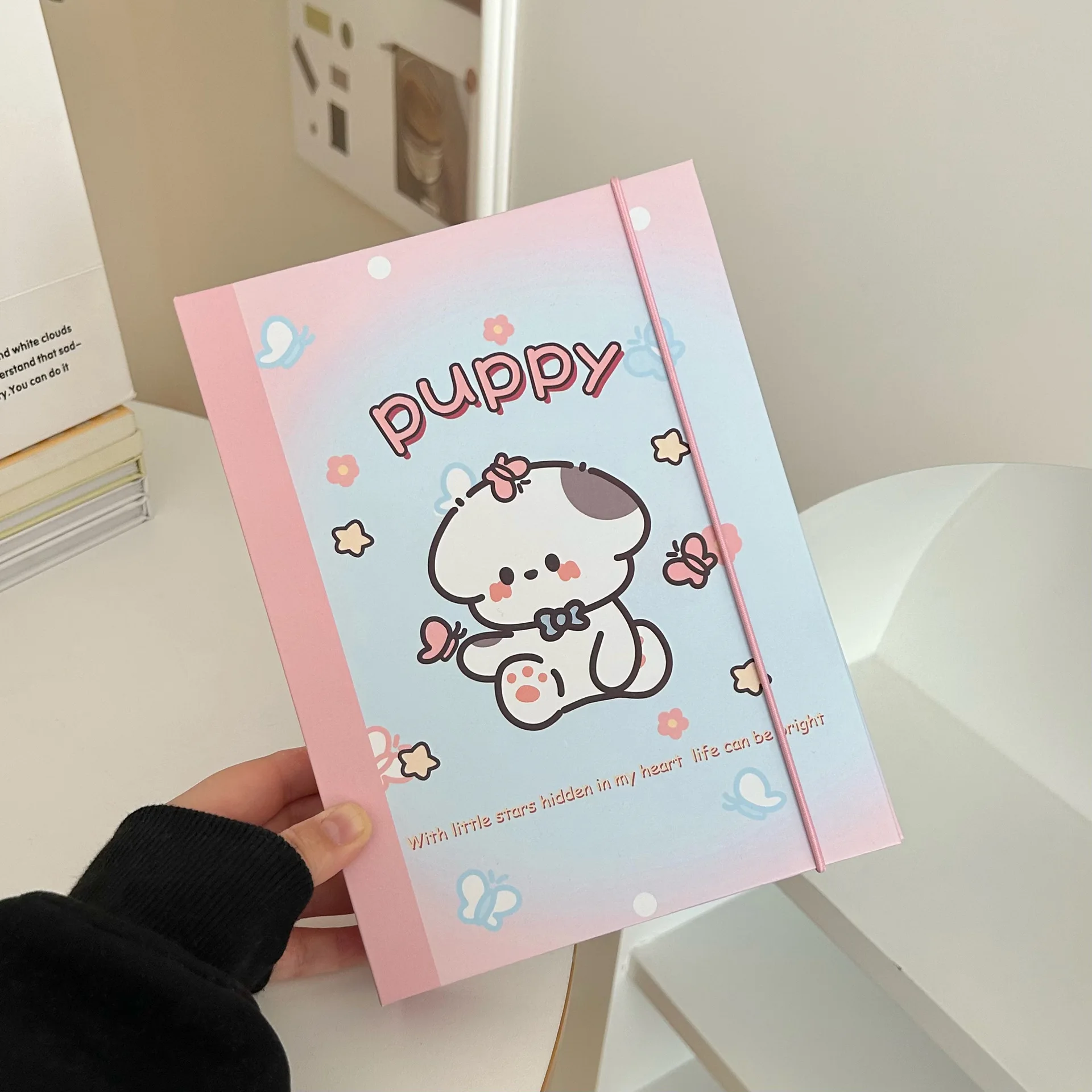 Little Witch Kaka, Dyed Puppy Cartoon A5 Loose Leaf Album, Star Chasing Hard Shell Card Book, Storage Book