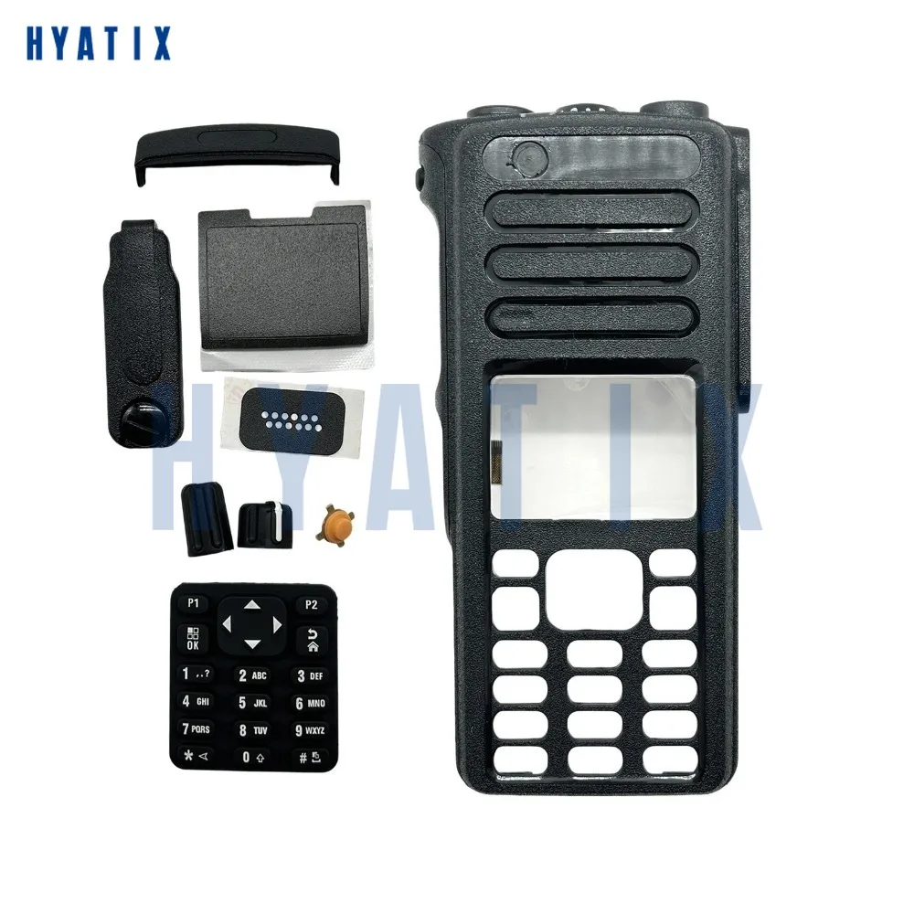 Kit de réparation de boîtier avant avec boutons de clavier, pour Motorola DGP8550e DP4800e DP4801e XPR7550e XPR7580e XiR P8660i P8668i