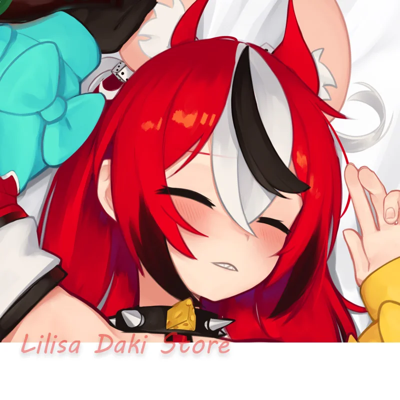 Dakimakura Hakos Baelz Vtuber Body Pillow Cover Double-Sided Print Anime Life-Size Pillowcase Gifts