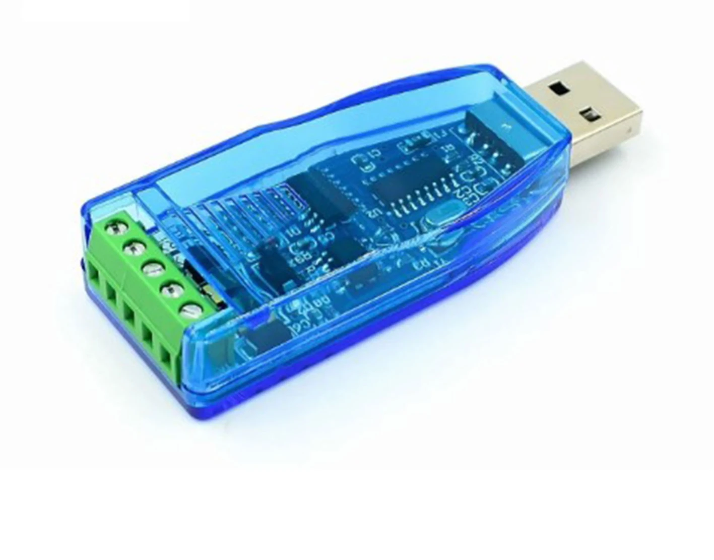 Industrial USB To RS485 Communication Module Bidirectional Half Duplex Serial Line Converter TVS Protection U485CH340G Converter