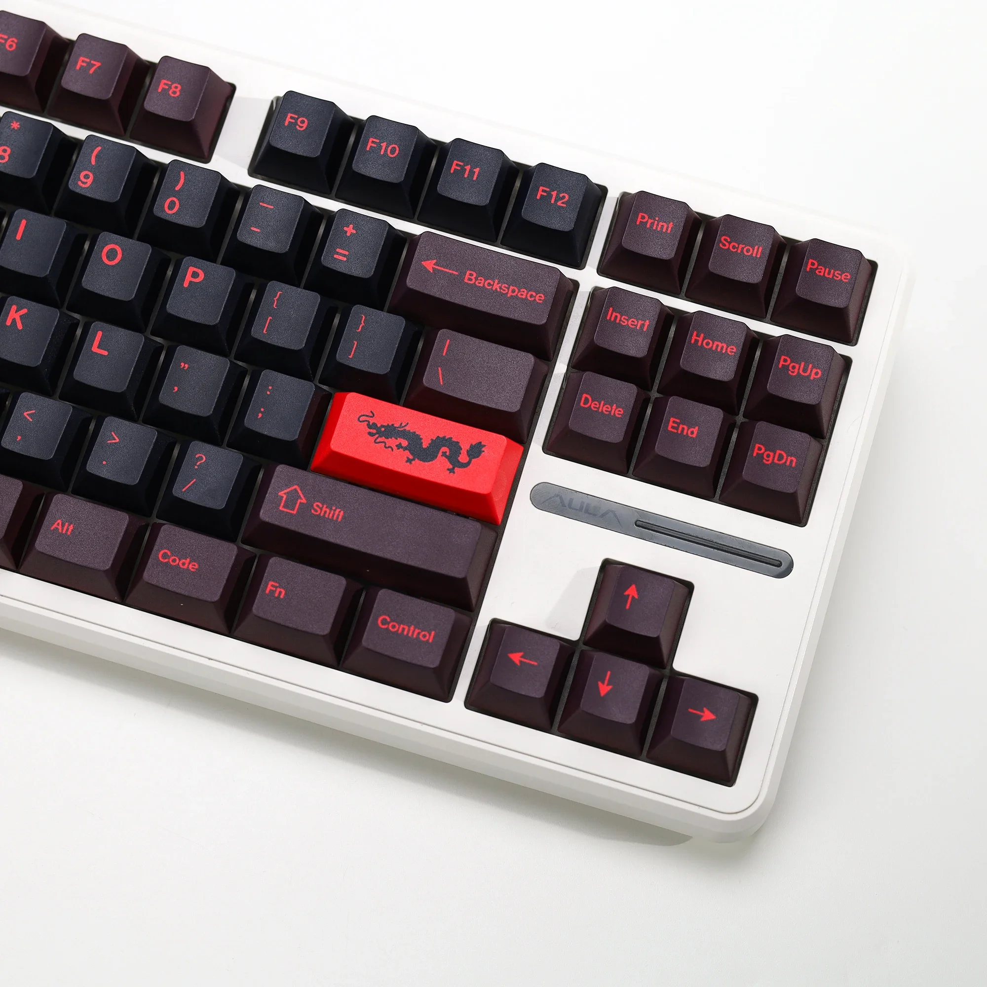KBDiy 143 Keys GMK Red Dragon Keycaps Cherry Profile for Mechanical Keyboard PBT Keycap Custom for MX Five Sides Sublimation