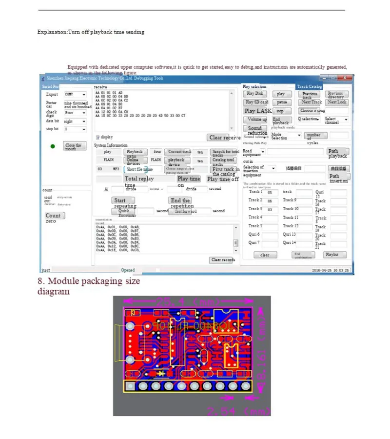 Sprachmodul, serielle Portsteuerung, USB-Kopie, Synthesemodul, Musikchip, Sprach-IC-Modul JQ8400-FL – Detail 23