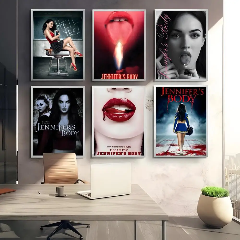 ملصق قماشي لخط الجسم من جينيفر: خالي من التجاعيد ومقاوم للماء ومتين لجميع الفضاء لتزيين الحائط