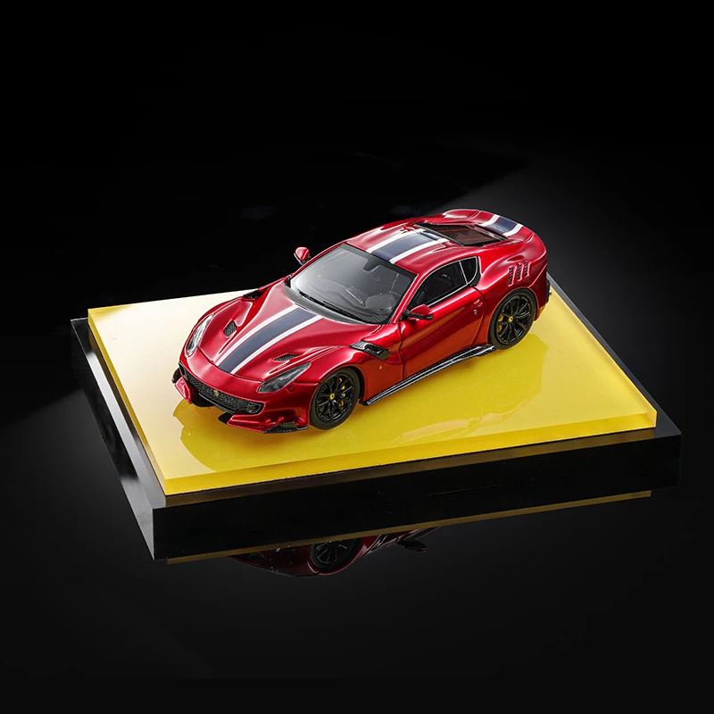 A-Model 1/64 Scale F12 TDF Rosso Corsa Resin Car Model Collectibles Toy Unique Gift Scene Simulation