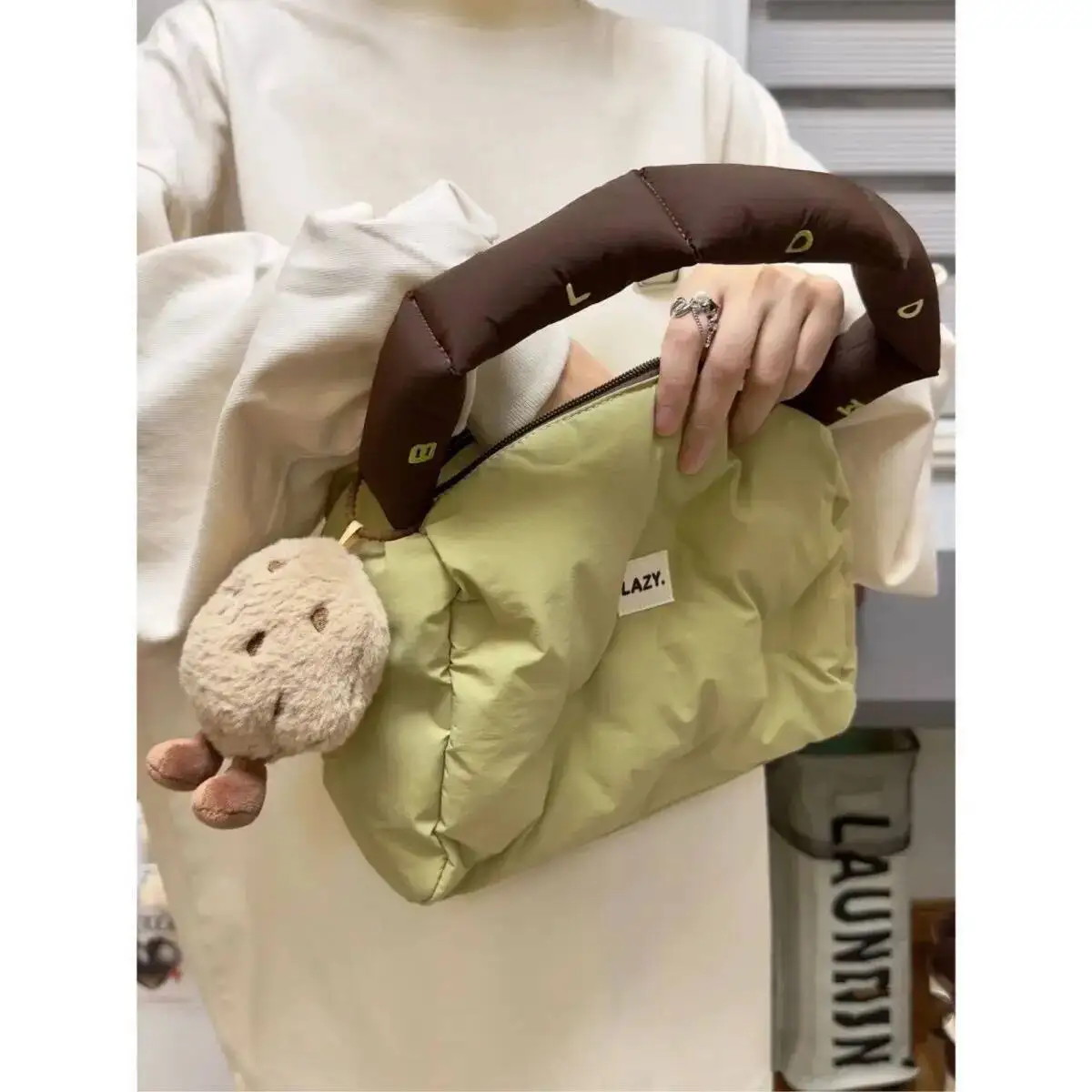 Bloom Haruku Cute Pillow Y2k Women New Autumn Winter Soft Chic Casual Handbag Ladies Vintage Shoulder Bags Aesthetic