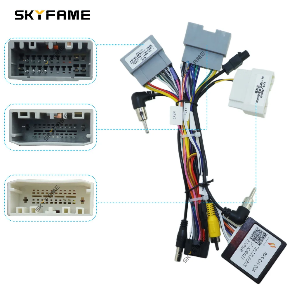 SKYFAME Car Wire Harness Adapter Canbus Box For Chrysler 300C Cherokee Compass Patriot Jeep Liberty Cherokee Wrangler RP5-CH-004