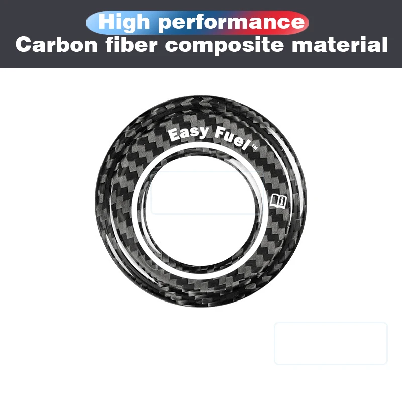 

For Ford Mustang 2024 2025 Real Hard Carbon Fiber car interior fuel cap true carbon fiber trim patch Accessories Stickers