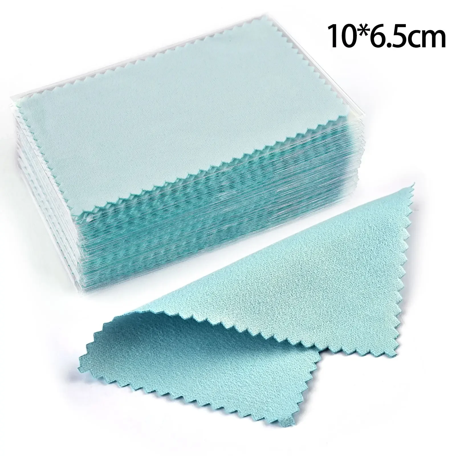 

50pcs/bag 10x6.5cm/8x8cm Silver Clean Polishing Cloth Soft Clean Wipe Wiping Cloth for Necklaces Rings Jewelry Clean Tool