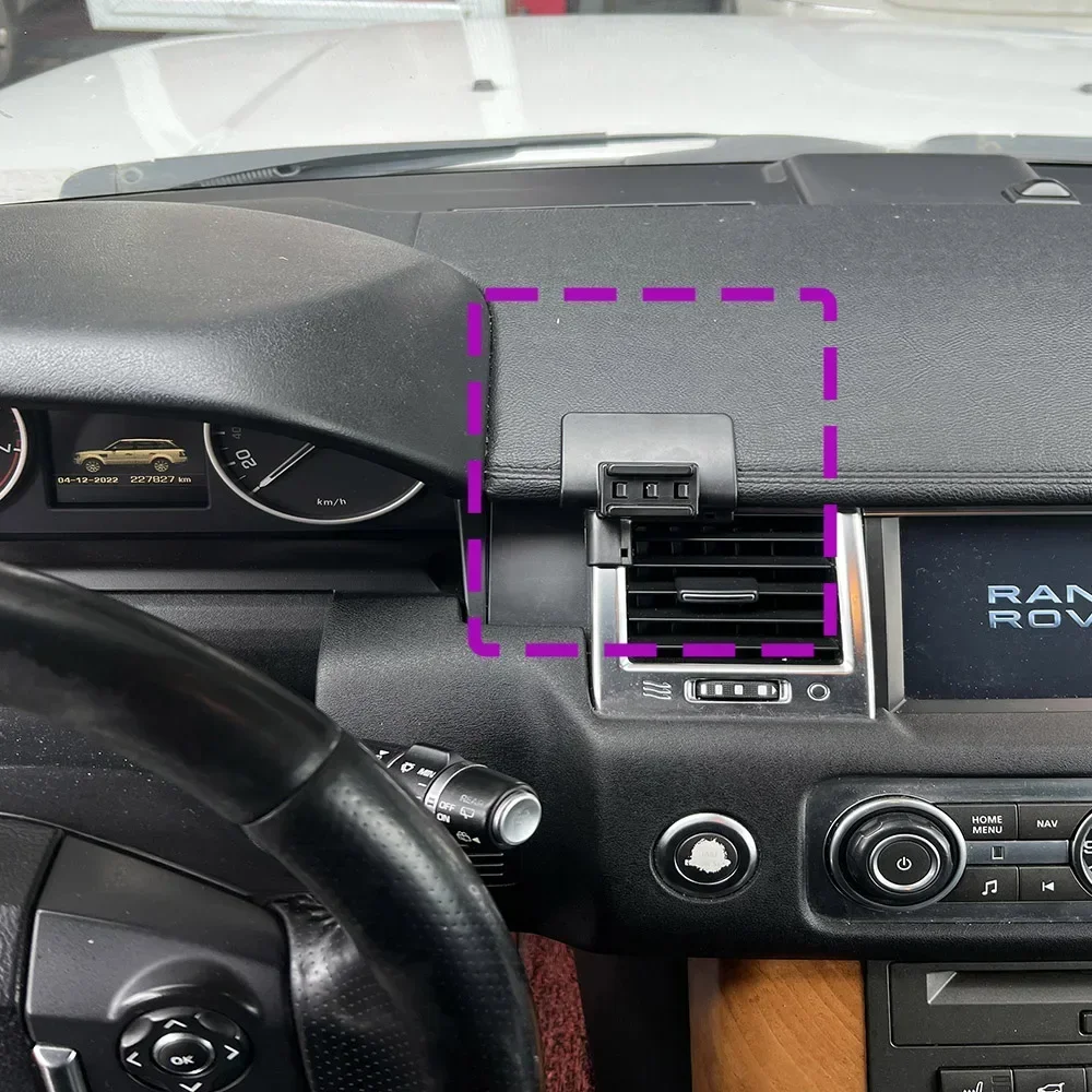 حامل هاتف السيارة لاند روفر رينج روفر سبورت L322 2010 2011 2012 2013 قاعدة ثابتة خاصة ملحقات الشحن اللاسلكي #2