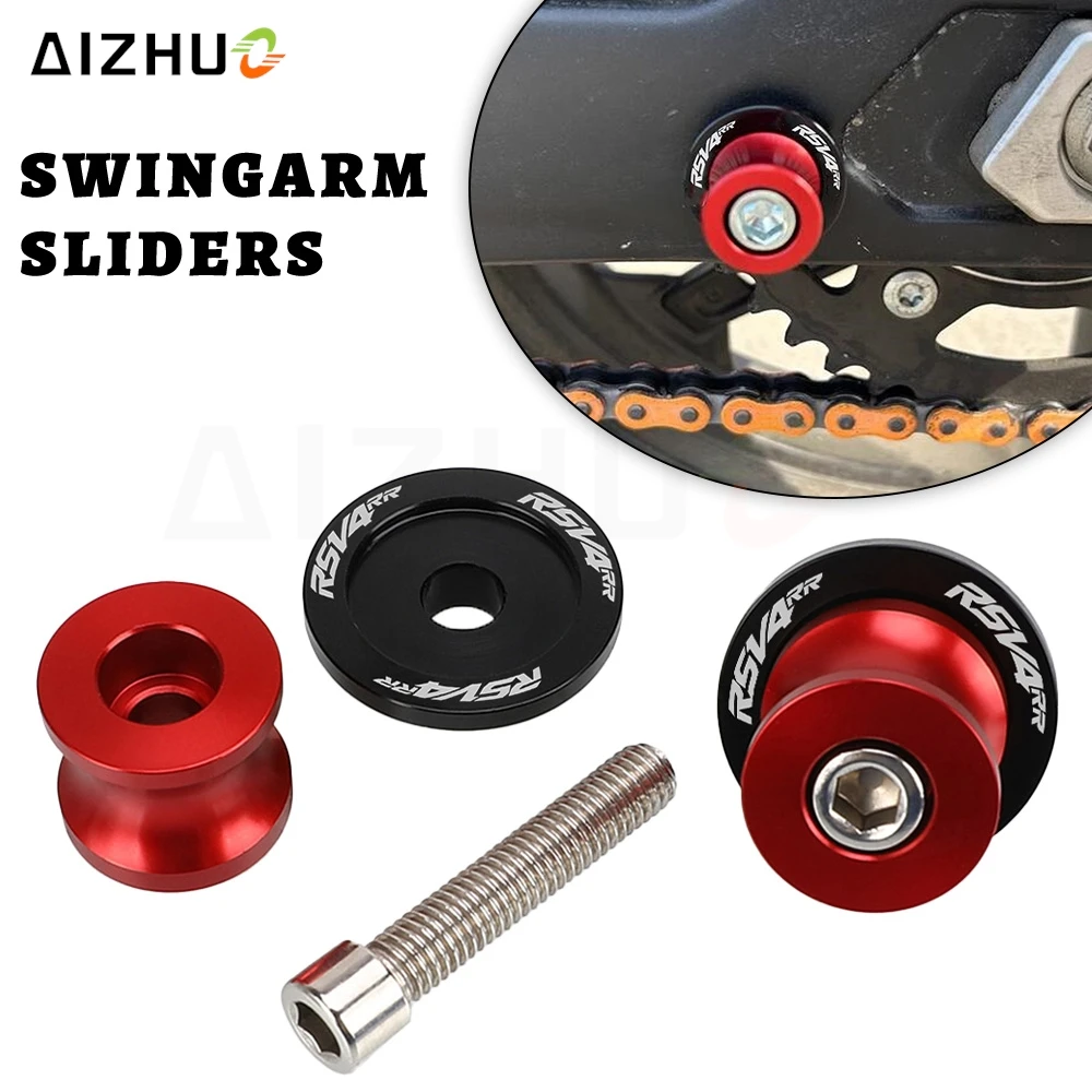 2025 New Motorcycle 6MM Swingarm Spools slider stand screws FOR APRILIA RSV R RSV4 FACTORY RSV4R RSV4RR 2009 2022 2021 2024 2023