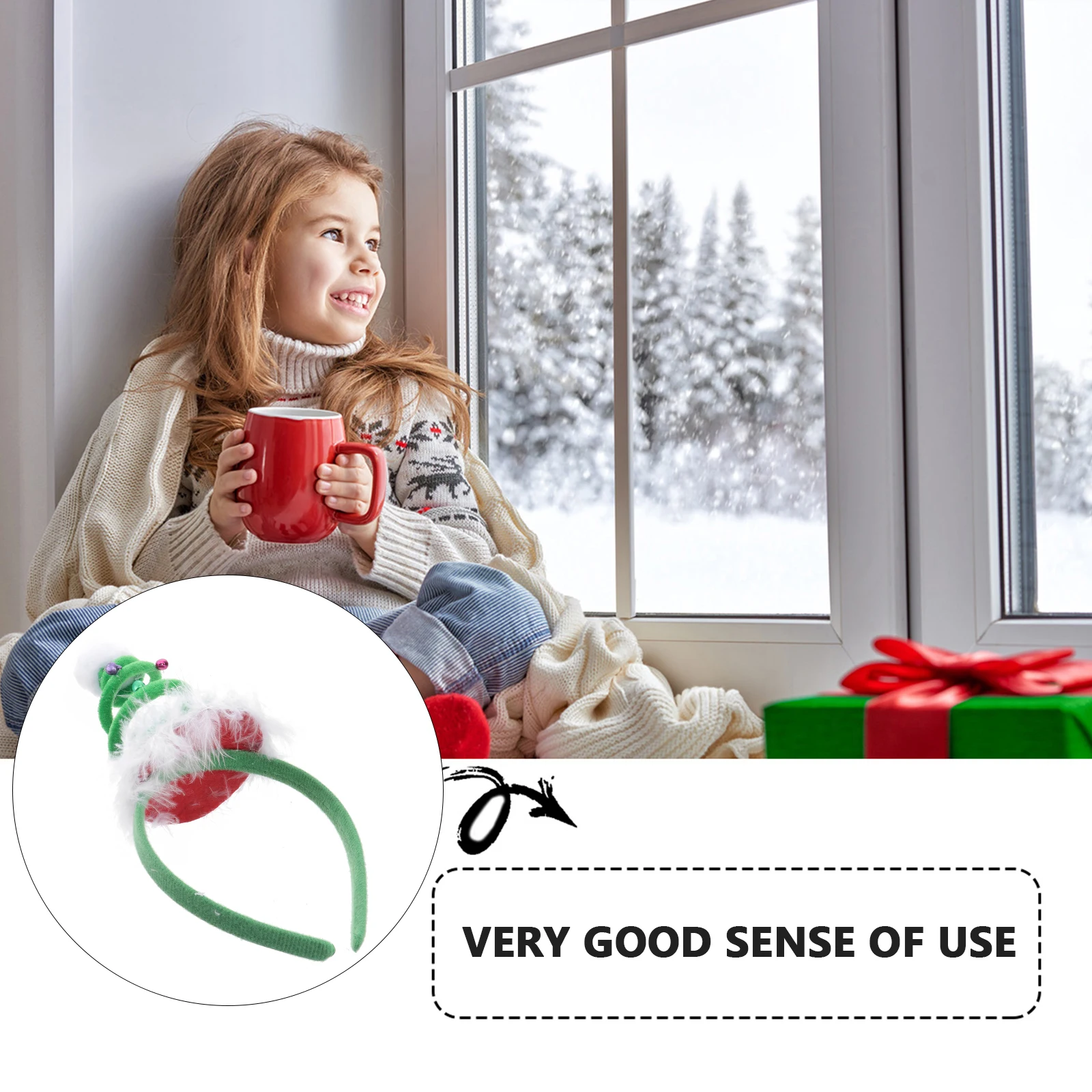 

Cute Spring Cap Kids Hair Hoop Christmas Party Accessories Girls Costume Headband Fashionable Durable Environment