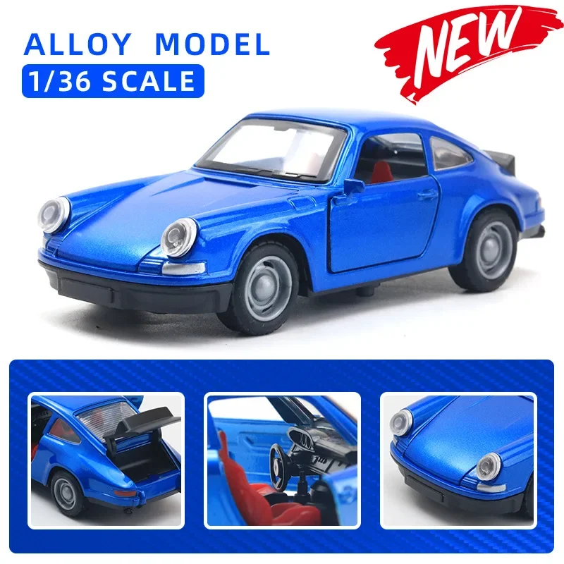 Simulação liga modelo de carro puxar para trás brinquedos infantis porta de carro clássico pode ser aberta