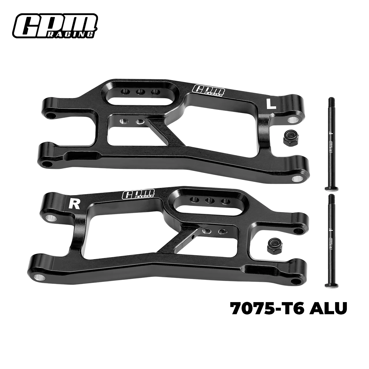 Brazos de suspensión inferiores delanteros de aleación GPM 7075 para TRAXXAS Mini XRT VXL 3S 10725