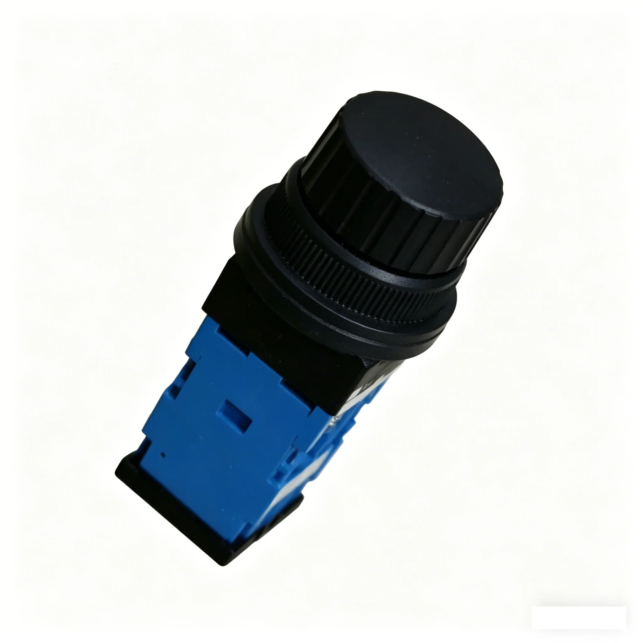 AR30S2R-20B 30mm Selector Switch, 2-Position 90° Rotary Knob, IP65 Waterproof Panel Mount Push Button Switch, Black