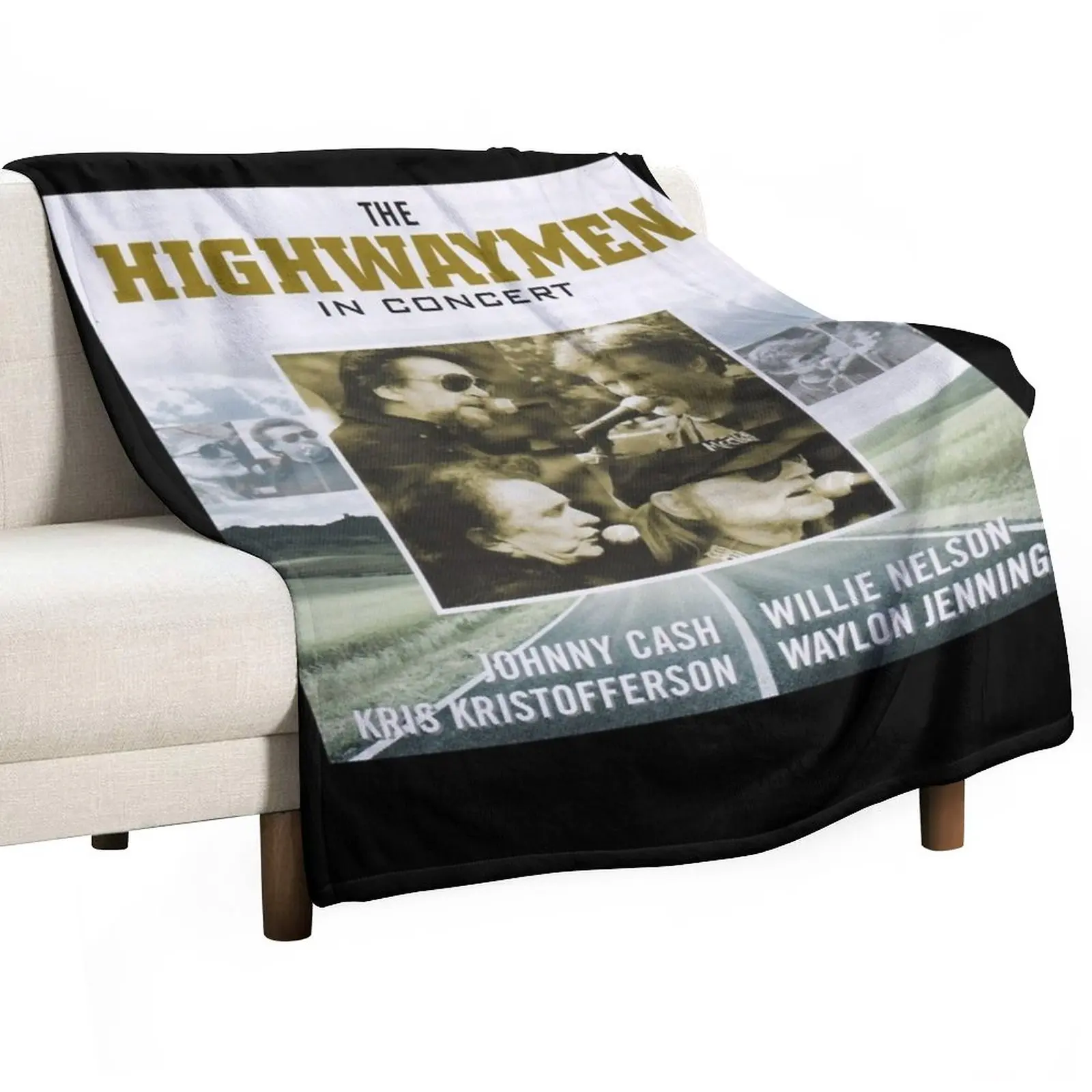 

The Highwaymen Concert Throw Blanket Custom Blanket Summer Blanket