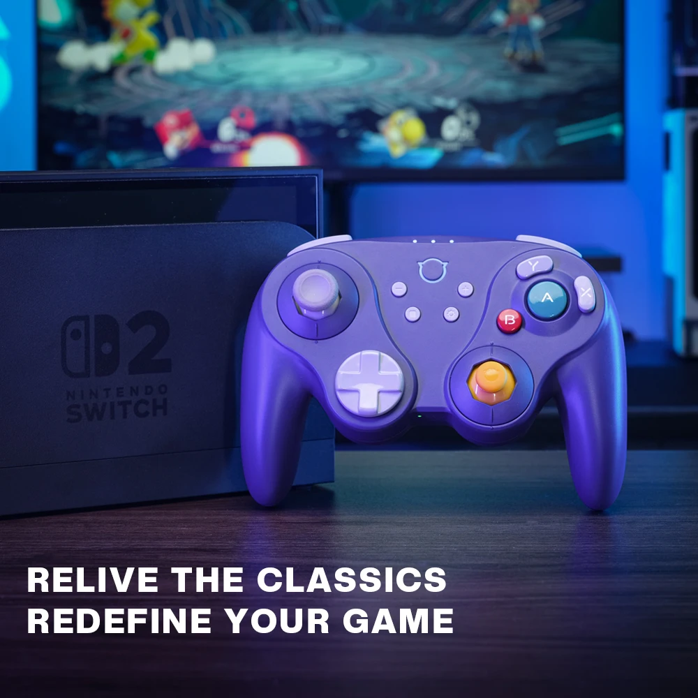 NYXI Warrior Lite Wireless Controller for Switch 2, Hall Effect Joystick No-Drift Gamepad for PC, Micro Mechanical Buttons Vibra