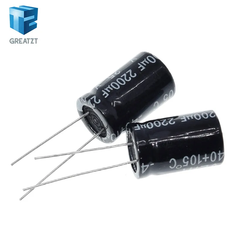 GREATZT 10/20/40pcs Aluminum electrolytic capacitor 2200 uF 25 V 10 * 17 mm frekuensi tinggi Radial Electrolytic kapasitor