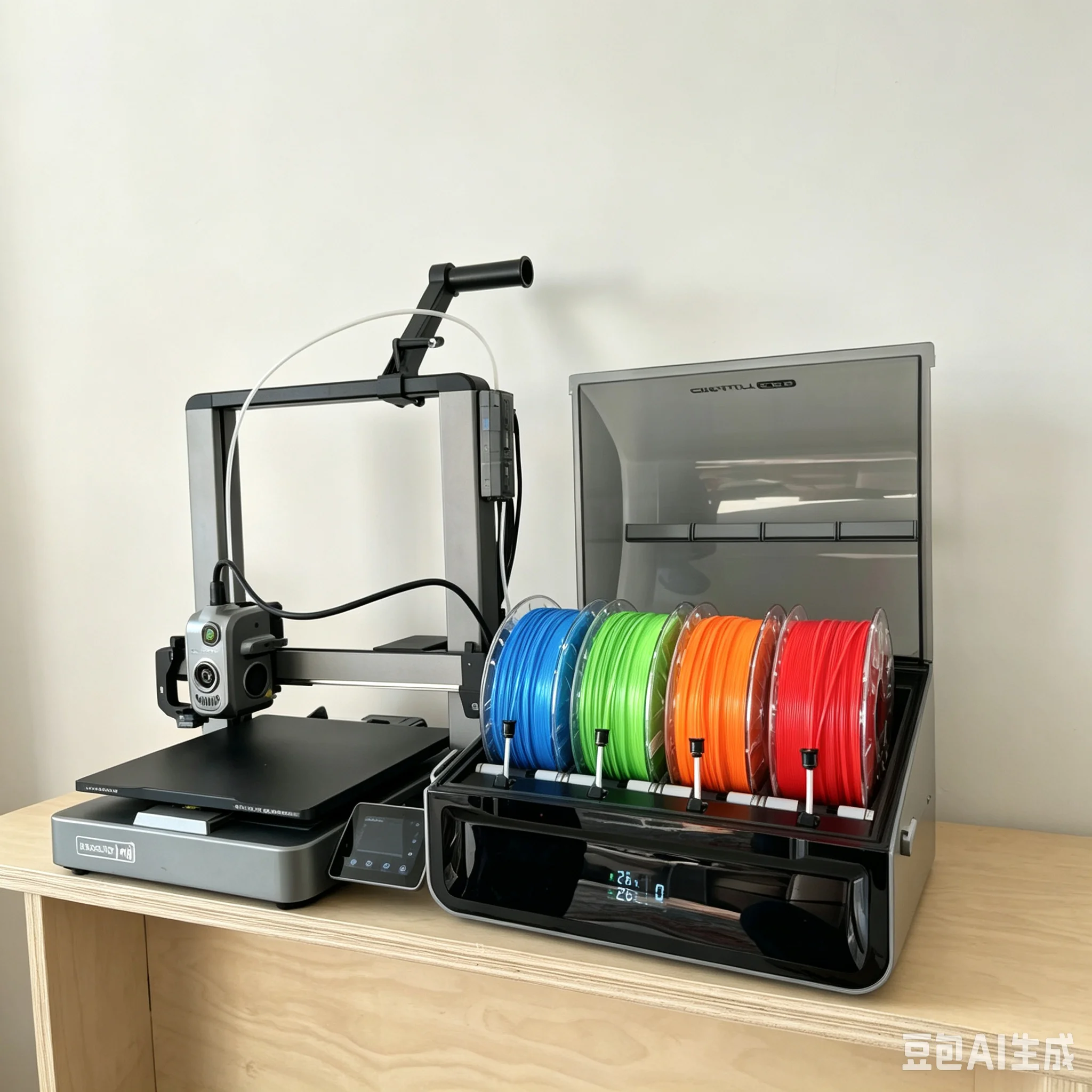 3D Toy Printer AI Camera Automatic Leveling High Resolution PLA Architectural Model Small Desktop 3D Printer 1 Year USB
