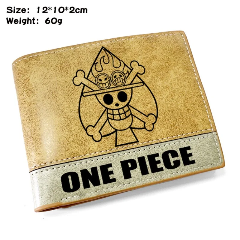 One Piece Anime Figure Wallet Luffy Purse Zoro Ace Bounty Order Skeleton Pattern Pu Cartoon Kawaii Wallet Card Holder Purse Gift