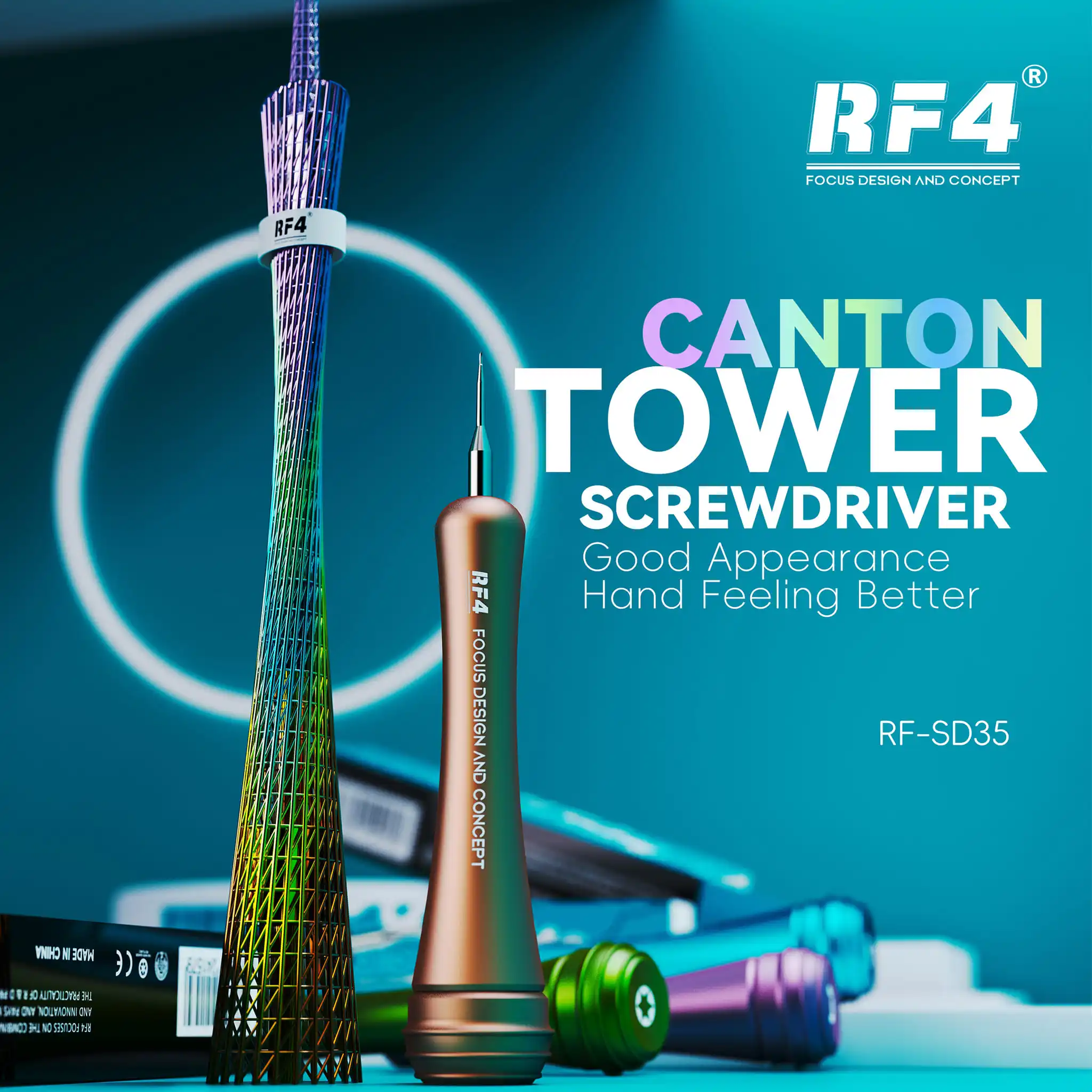 New RF4 RF-SD35 High Quality screwdriver canton Tower   For iPhone / Android Disassemble And Maintenance extra-hard Repair Tools