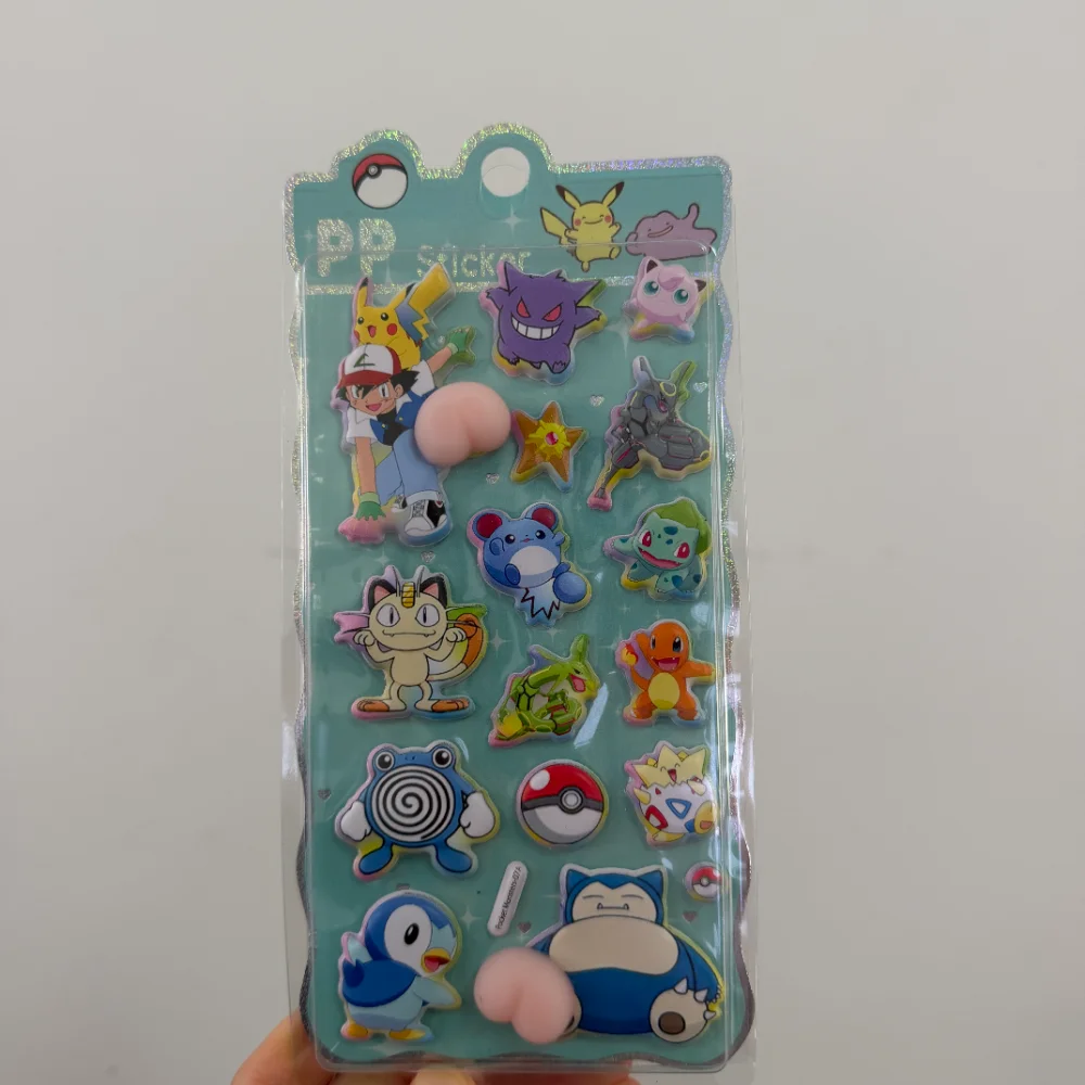 Cartoon Anime Digimon Adventure 3D Three-Dimensional Relief Cute Foam Butt Solid Sticker Decompression Student Decoration Gifts