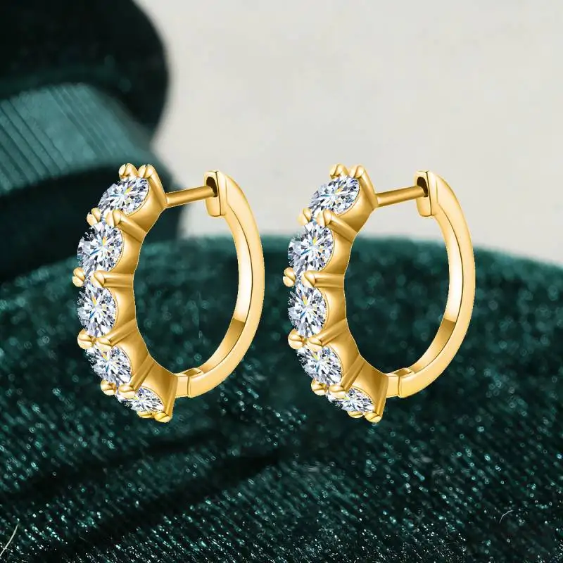 

KNB 1,5 карата настоящие сертифицированные серьги с муассанитом и бриллиантами на годовщину для женщин, подарок, стерлинговое серебро 925 пробы, оригинальные изысканные роскошные ювелирные изделия