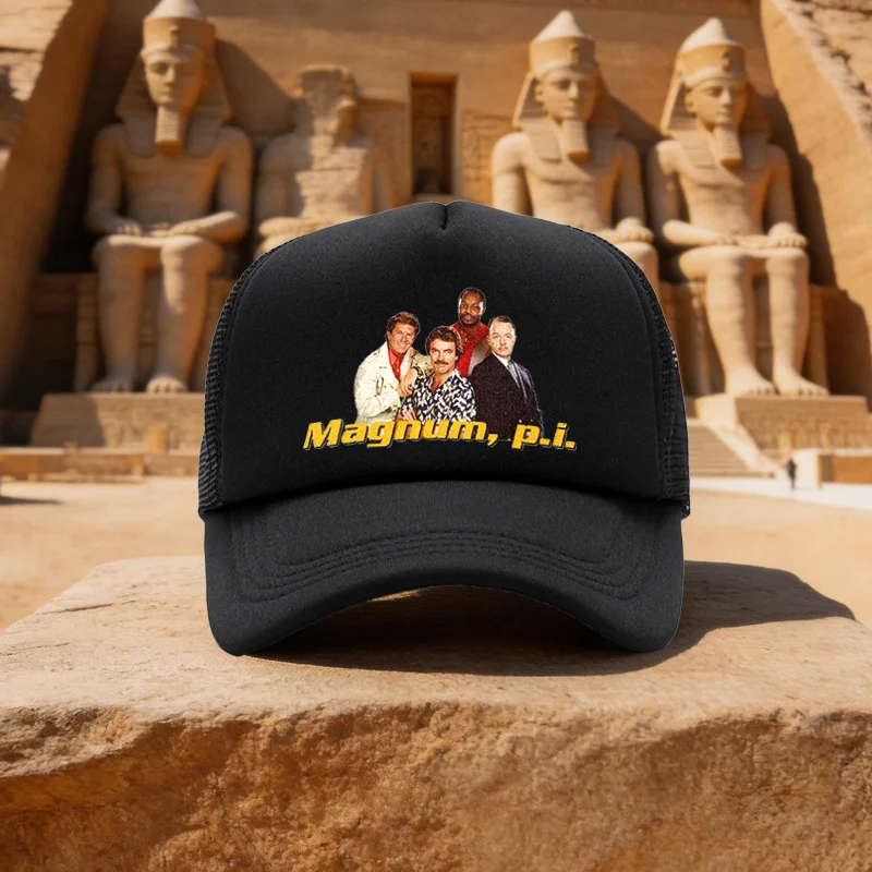Unisex Magnum P.I. Print Mesh Baseball Cap Duckbill Cap Running Walking Camping Hat - Multiple Colors Available - Ideal Gift for