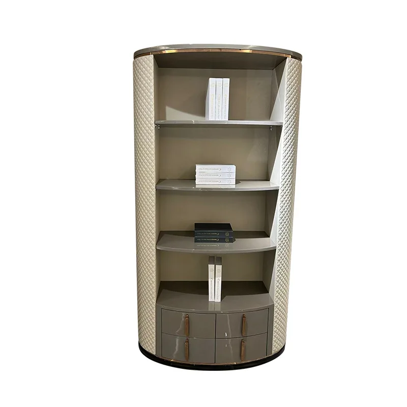 

High-end furniture, modern light luxury solid wood high chest of drawers, bookcases, haute couture lockers, storage bookshelves