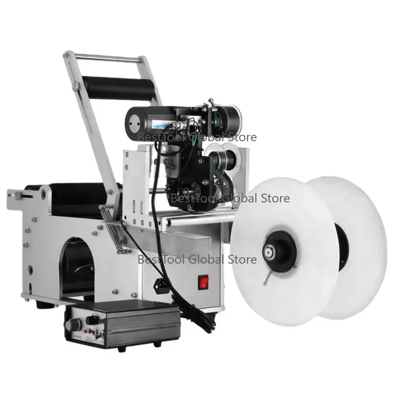 Ve-vor LT-50D Au-tomatic Round Bottle Labeling Machine With Date Code Printer Labeller