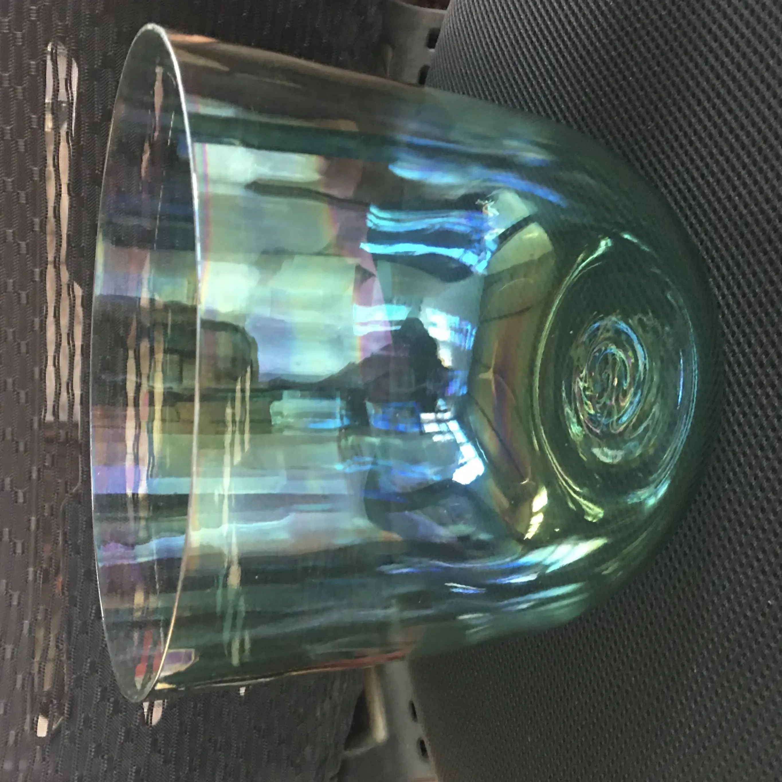 2pcs magic colors crystal singing bowls 3rd octave musical notes:  F (Magic green) and A（magic blue） notes in 432HZ