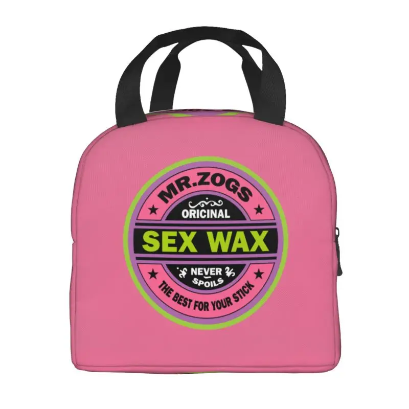 Mr Zogs Surfing Sex Wax Resuable Lunch Box Women Waterproof Thermal Cooler Food Insulated Lunch Bag School Children Student