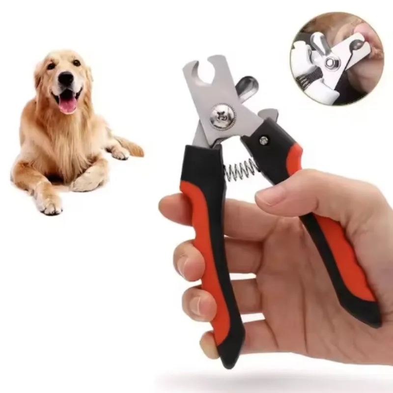 Professional Pet Nail Clippers for Dogs Cats with Safety Guard Stainless Steel Scissors Nail Pliers for Pet Claw Care Grooming - view 6