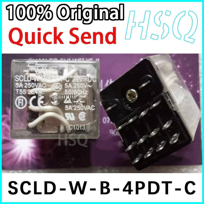 1PCS Brand New Original SCLD-W-B-4PDT-C 24V 14 Pin 24VDC Relay