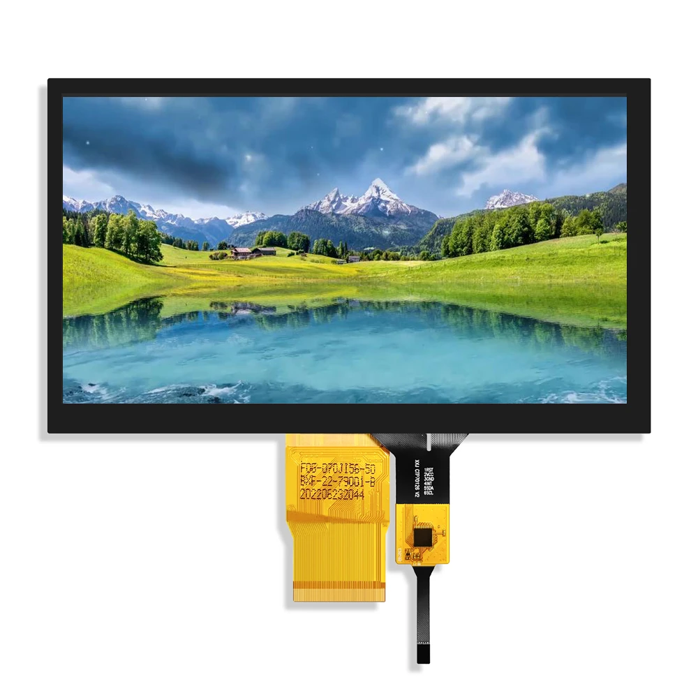 500 Brightness IPS HD Display 1024*600 RGB24Bit 50PIN GT911 Capacitive Touch Serial Screen 7 Inch TFT LCD Screen Module