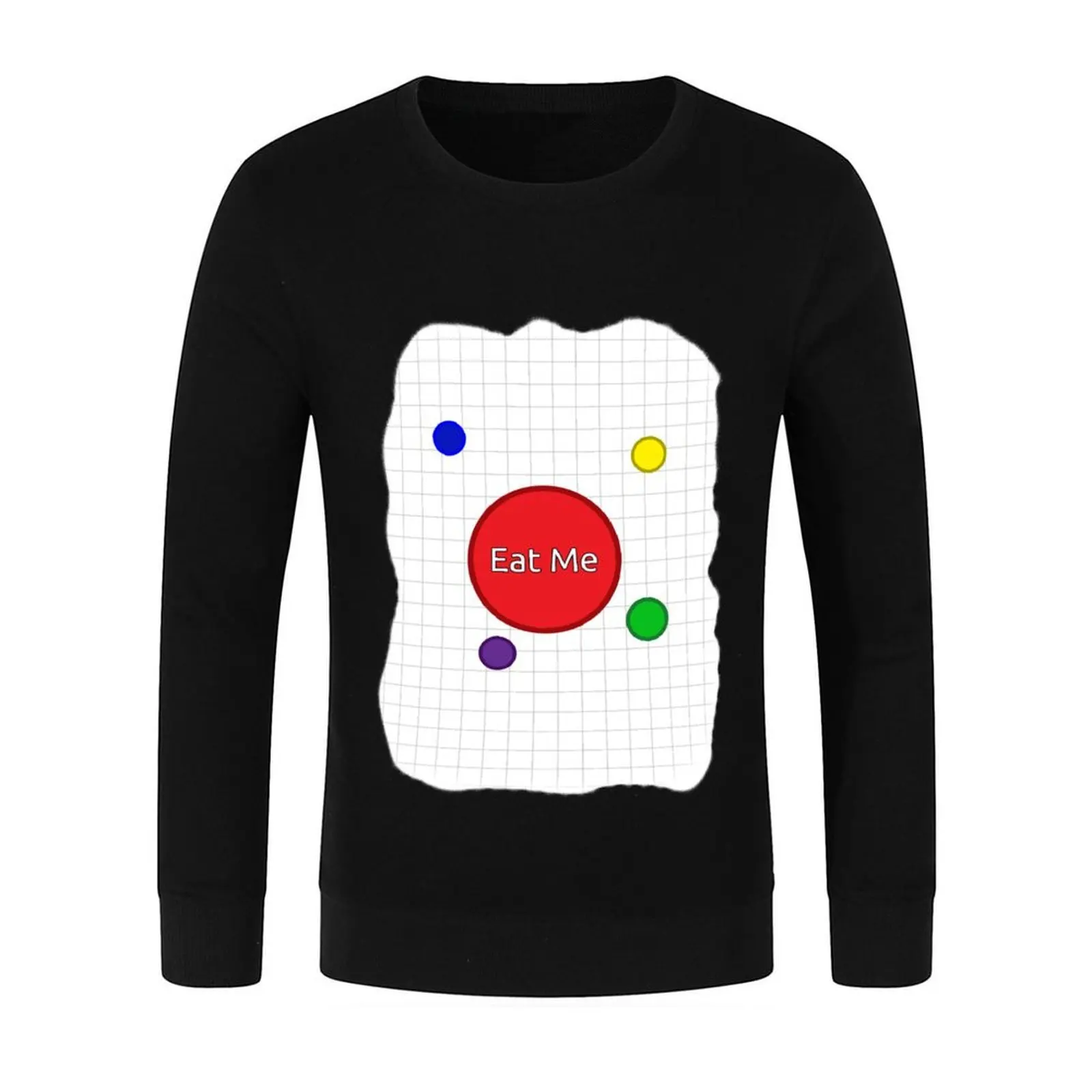 Agar.io - أكلني بلوفر رياضي للرجال ملابس رجالية ملابس رجالية ملابس أنيمي سويت شيرت رجالي